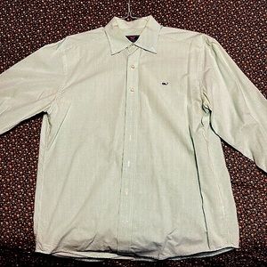 Mint colored Vineyard Vines button down shirt